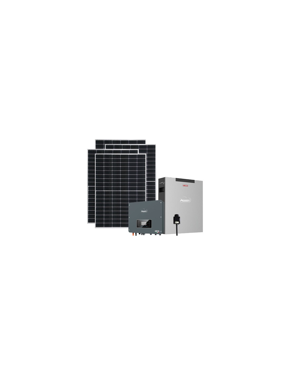 Single Phase Photovoltaic Kit 4150W Inverter Zucchetti 4kW Lithium WECO