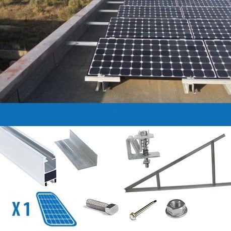 Mounting kit 1 panel with thickness 4-5cm Flat Roofs Solar ...