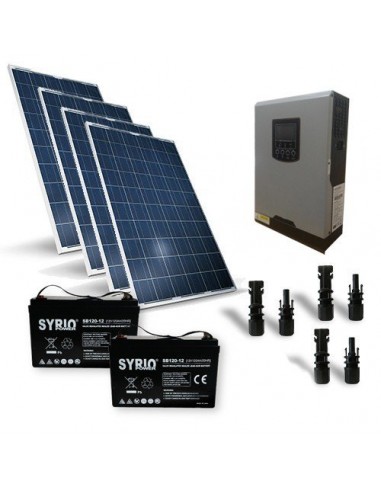 Cabin Solar Kit Os Pro 1 120kw 24v Panel Inverter 2000w Battery