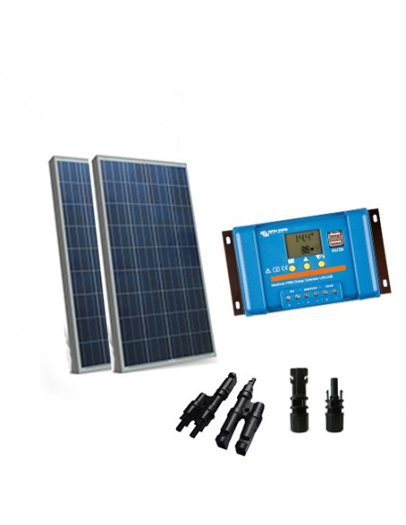 GAOMIN Kit di Pannelli Solari Flessibili 2x200w,con Controller 30