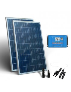 Set di 2 Pannelli Solari Fotovoltaici 175W 12V Totale 350W Mono Camper  Baita