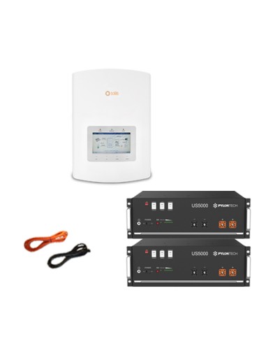 Single-phase storage system Inverter Solis 5kW Lithium Battery Pylontech 9.6kW