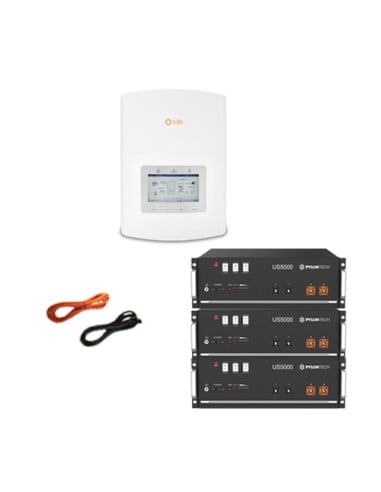 Single-phase storage system Inverter Solis 5kW Lithium Battery Pylontech 14.4kW