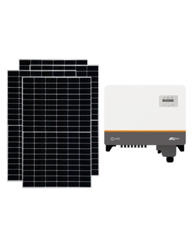 Three-phase photovoltaic kit double side 22880W Solis inverter 30kW connect grid