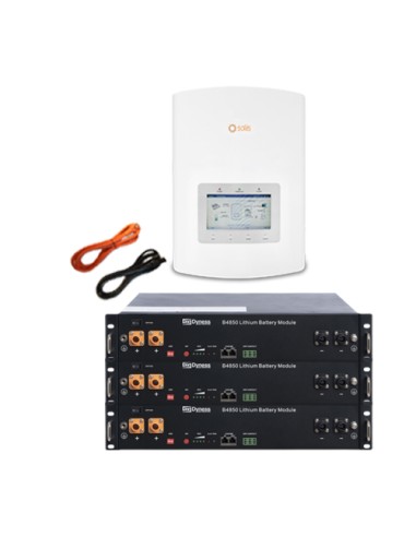 Einphasiges Speichersystem Wechselrichter Solis 3kW Lithium-Akku Dyness 7.2kWh