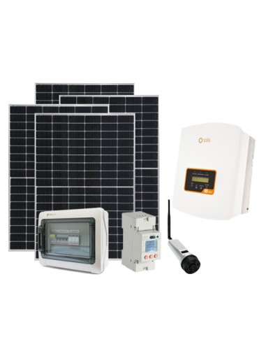 Kit Photovoltaïque monophasé 2075W Onduleur Solis mini 2kW fonction entrée zéro