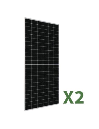 Set de 2 placas solares fotovoltaicos 175W 12V tot 350W policristalino