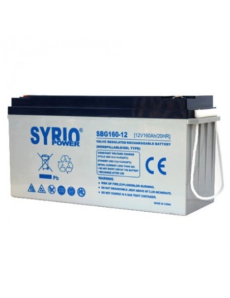 Kit solare Pro2 115W pannello poli regolatore 15A batteria GEL Syrio Power  160Ah