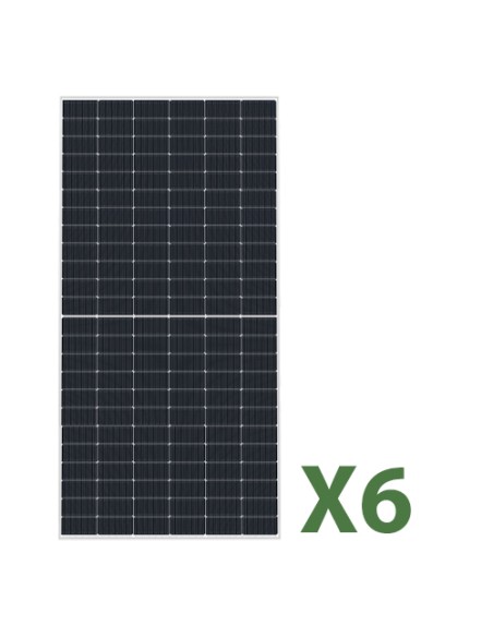 Set of 6 photovoltaic Solar panels 570W total 3420W mono EGING