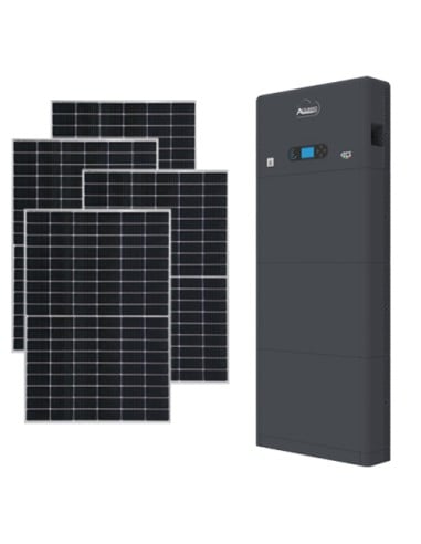Kit fotovoltaico 6160W doble cara inversor 6kW Zucchetti litio 5.12kWh