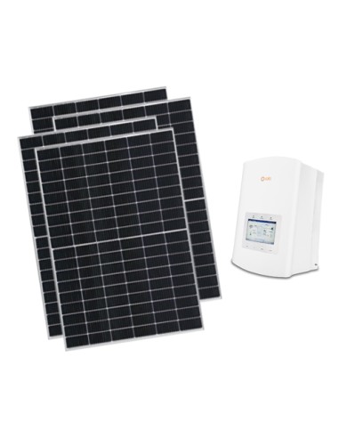 Single-phase photovoltaic kit 6160W Solis inverter 5kW designed for storage