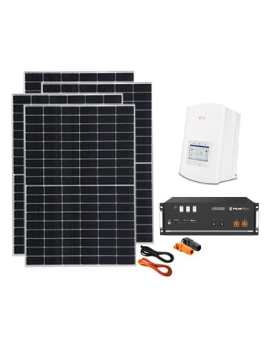 Serie Pro: vendita online Kit fotovoltaico monofase 3960W PRO inverter Solis 3.6kW litio Pylontech 4.8kWh