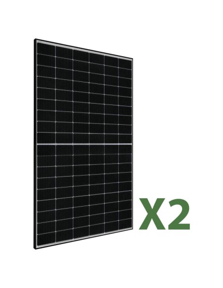 Set di 2 pannelli solari fotovoltaici 415W tot. 830W Jasolar mono cornice  nera