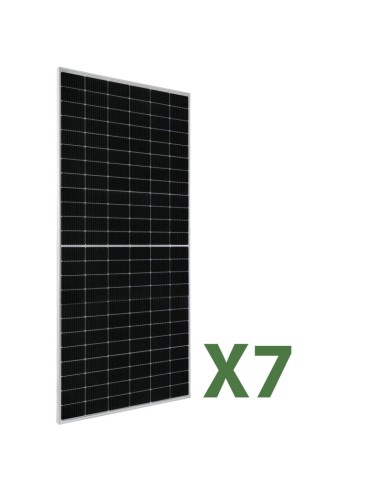 Set 7 Photovoltaik-Solarmodul 550W Gesamt 3850W JA Solar monokristallin