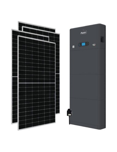 Kit fotovoltaico monofase 6000W inverter 6kW Zucchetti accumulo litio  15.36kWh