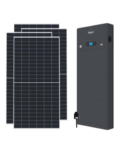 Kit fotovoltaico monofásico 7920W inversor 6kW Zucchetti almacenamiento 15.36kWh