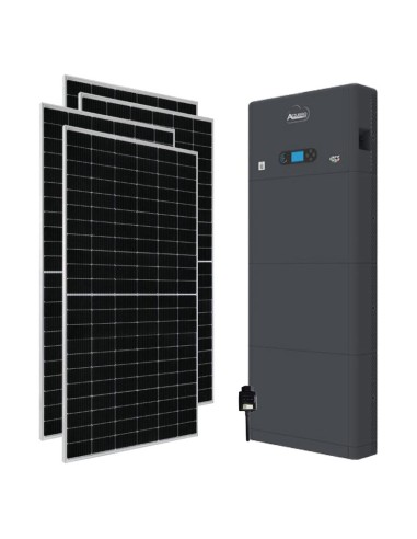 Kit fotovoltaico monofásico 6160W inversor 5kW Zucchetti almacenamiento 20.48kWh