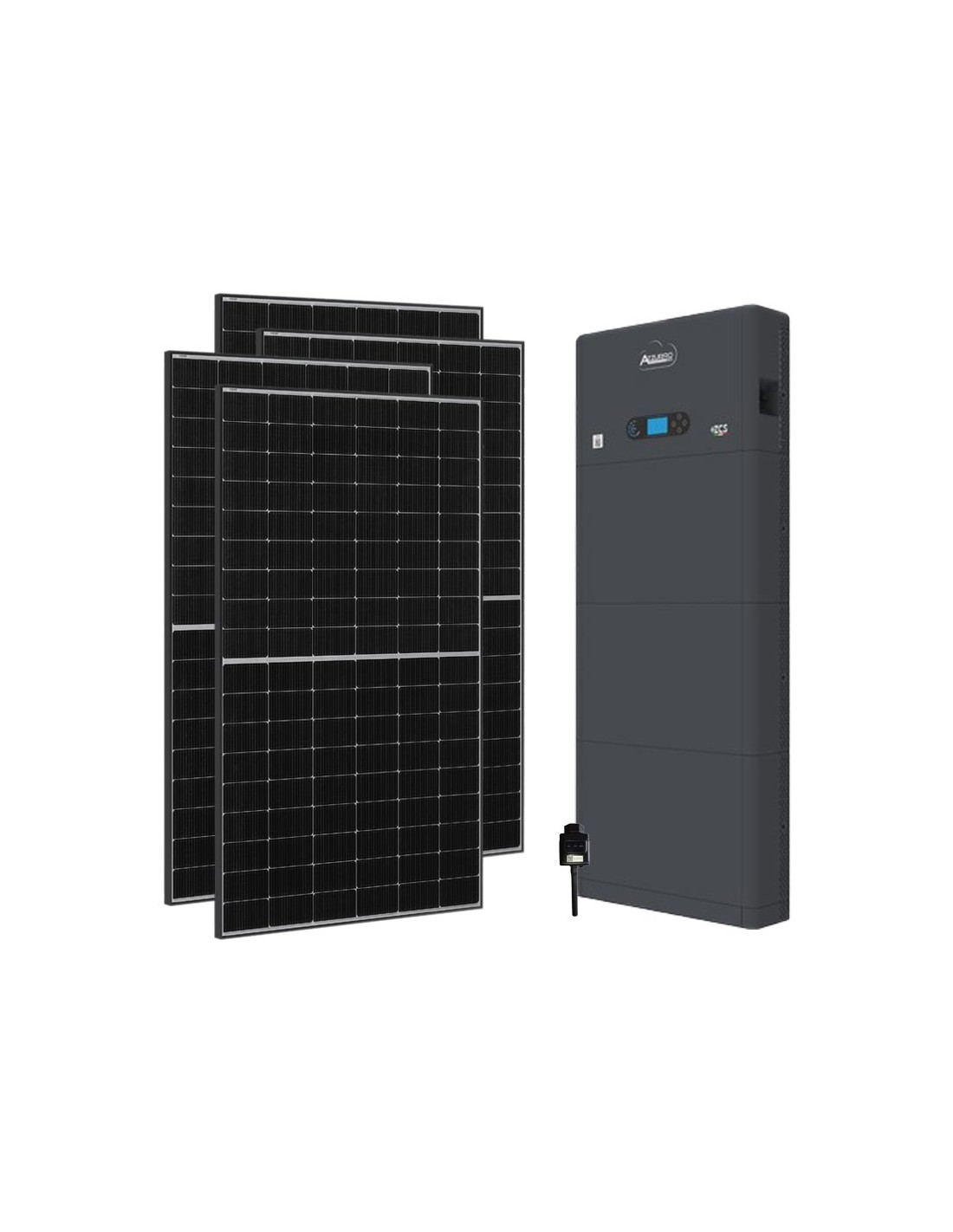 Kit fotovoltaico monofase 6800W inverter 6kW Zucchetti accumulo litio  10.24kWh