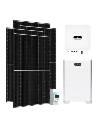 Kit photovoltaïque monophasé 4150W onduleur HUAWEI 4kW conçu pour le  stockage