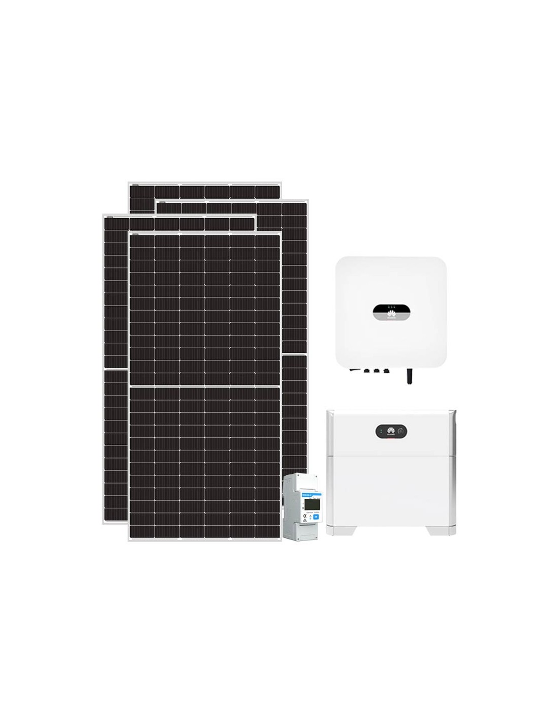 Kit Fotovoltaico Monofase 3680W PRO inverter HUAWEI 3kW Litio LUNA2000 5kWh