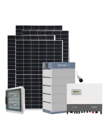 Kit Fotovoltaico Off-Grid trifásico 10100W inversor Solis 10kW Pylontech 17.76kW