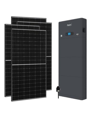 Kit photovoltaïque double face 6325W onduleur 6kW Zucchetti stockage 5.12kWh