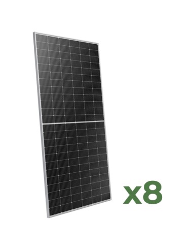 Set pannelli fotovoltaici: vendita online Set di 8 Pannelli Solari Fotovoltaici 560W totale 4480W monocristallino PEIMAR