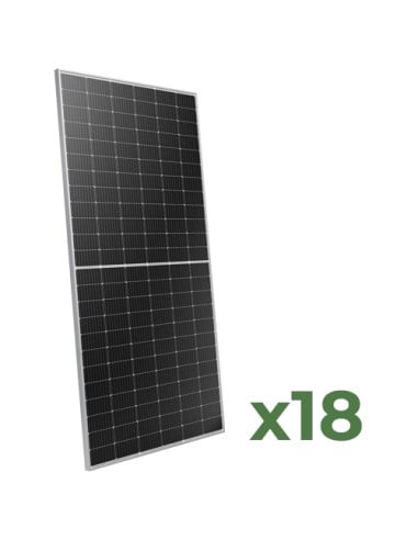 Set of 18 Photovoltaic Solar Panels 560W total 10080W monocrystalline PEIMAR