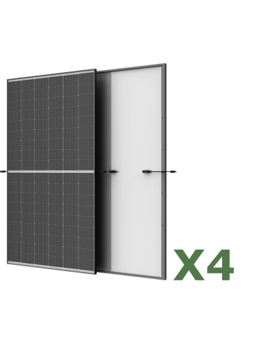 Set 4 panel fotovoltaicos 495W total 1980W monocristalino TRINASOLAR Vertex S+