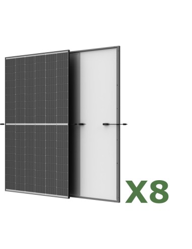 Set 8 panel fotovoltaicos 495W total 3960W monocristalino TRINASOLAR Vertex S+