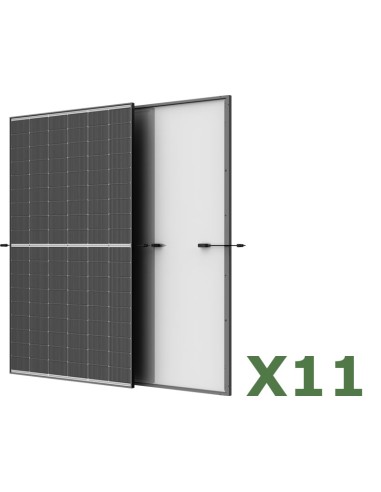 Set 11 panel fotovoltaicos 495W total 5445W monocristalino TRINASOLAR Vertex S+