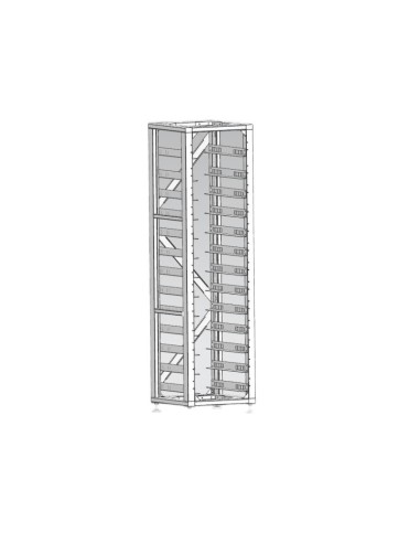 13-unit rack cabinet for Deye high voltage BOS-G and BMS batteries