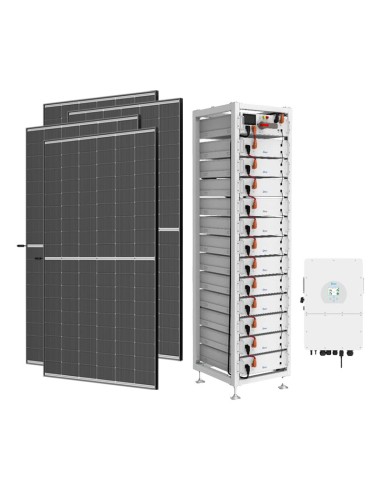 Kit fotovoltaico trifásico 20790W inversor 20kW DEYE litio BOS-GM 40.96kWh