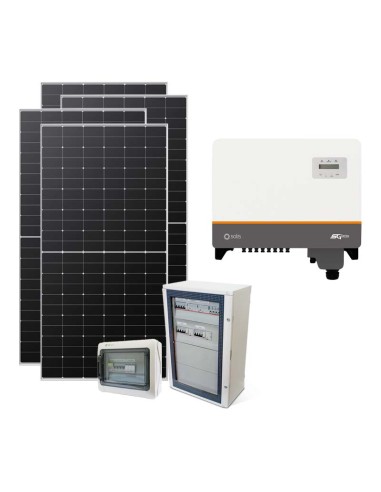 Three-phase photovoltaic kit 29400W Solis inverter 30kW connected to grid