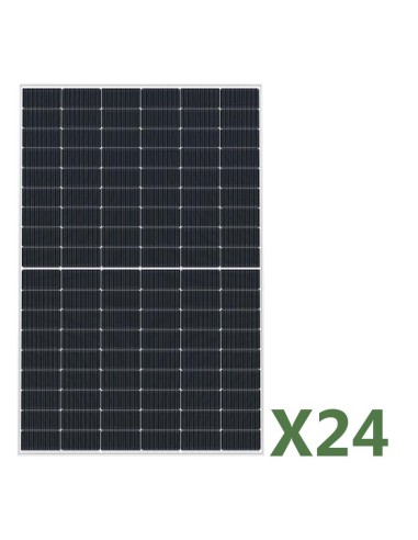 Set of 24 photovoltaic panels 440W total. 10560W mono EGING PV half cells