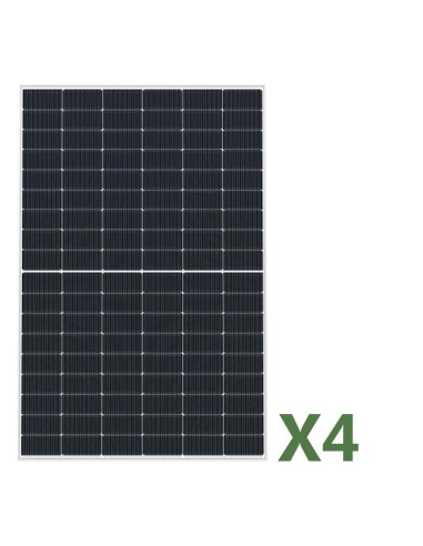 Set pannelli fotovoltaici: vendita online Set di 4 pannelli fotovoltaici bifacciali 440W tot 1760W mono EGING PV semicelle