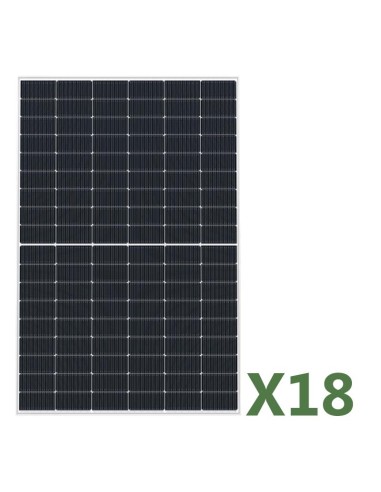 Set pannelli fotovoltaici: vendita online Set di 18 pannelli fotovoltaici bifacciali 440W tot 7920W mono EGING PV semicelle