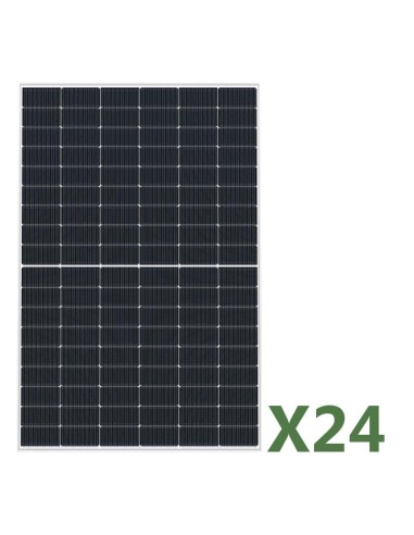 Set pannelli fotovoltaici: vendita online Set di 24 pannelli fotovoltaici bifacciali 440W tot 10560W mono EGING PV semicelle