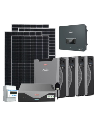 Kit photovoltaïque triphasé 14950W onduleur Zucchetti 10kW lithium WECO 23.2kWh