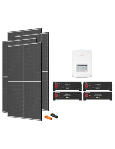 Single-phase photovoltaic kit 6435W inverter Solis 6kW lithium Dyness 19.2kWh