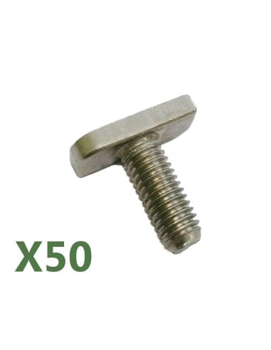 Set of 50 M10/25 hammer head screws