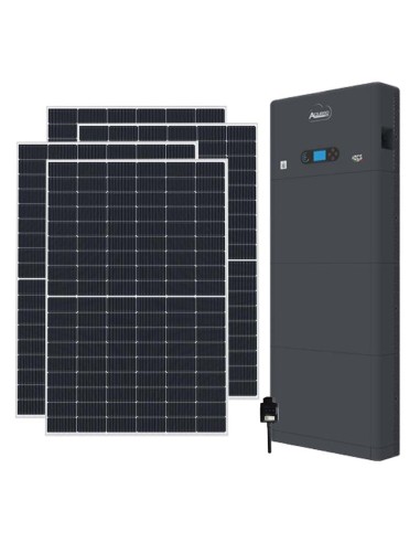 Kit fotovoltaico monofásico 4400W inversor 4kW Zucchetti almacenamiento 5.12kWh