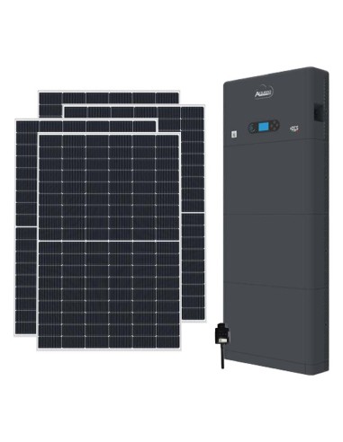 Kit fotovoltaico monofásico 4560W inversor 4kW Zucchetti almacenamiento 15.36kWh