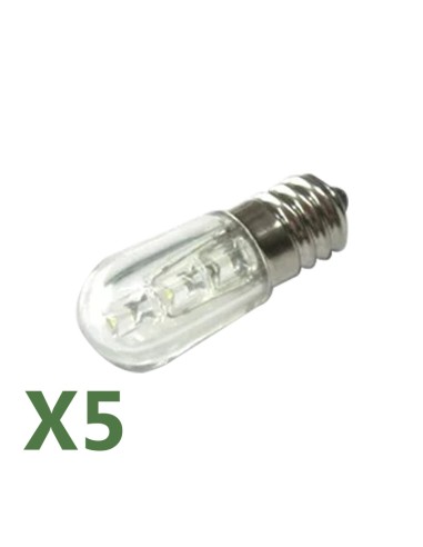 Set 5 VOTIVE 0.4W LED-Lampe 12V Bernstein