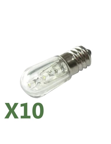 Lampade LED: vendita online Set di 10 lampade LED VOTIVE 0.4W 12V ambra