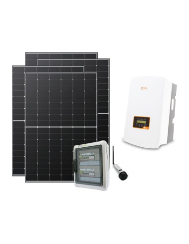 Photovoltaic Kit 4150W single-phase inverter Solis 4kW 2 MPPT connected to grid