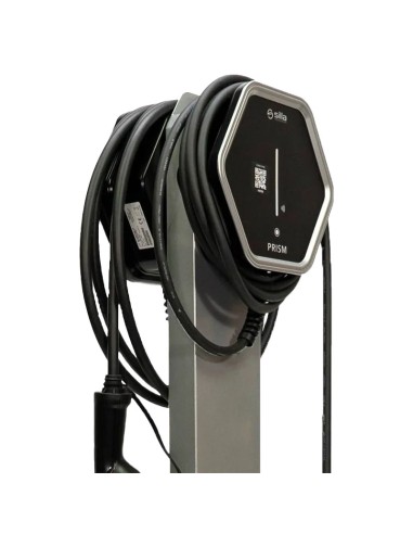 Single-phase charging column 7.4kW Prism Solar TWIN 5m cable electric vehicles