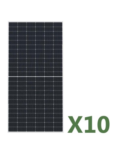 Set de 10 placa solar fotovoltaicos doble cara de 585W total 5850W mono EGING PV