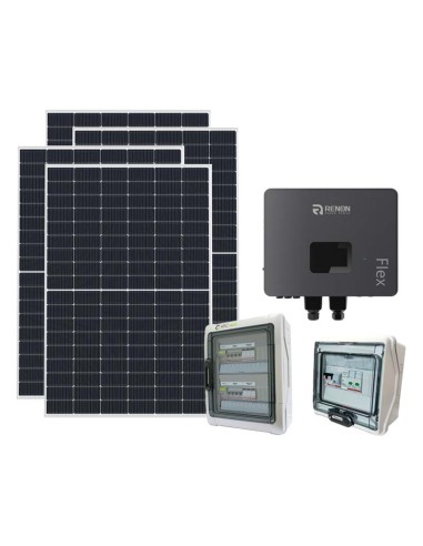 Single-phase photovoltaic kit 6160W inverter Renon Power 6kW Networked