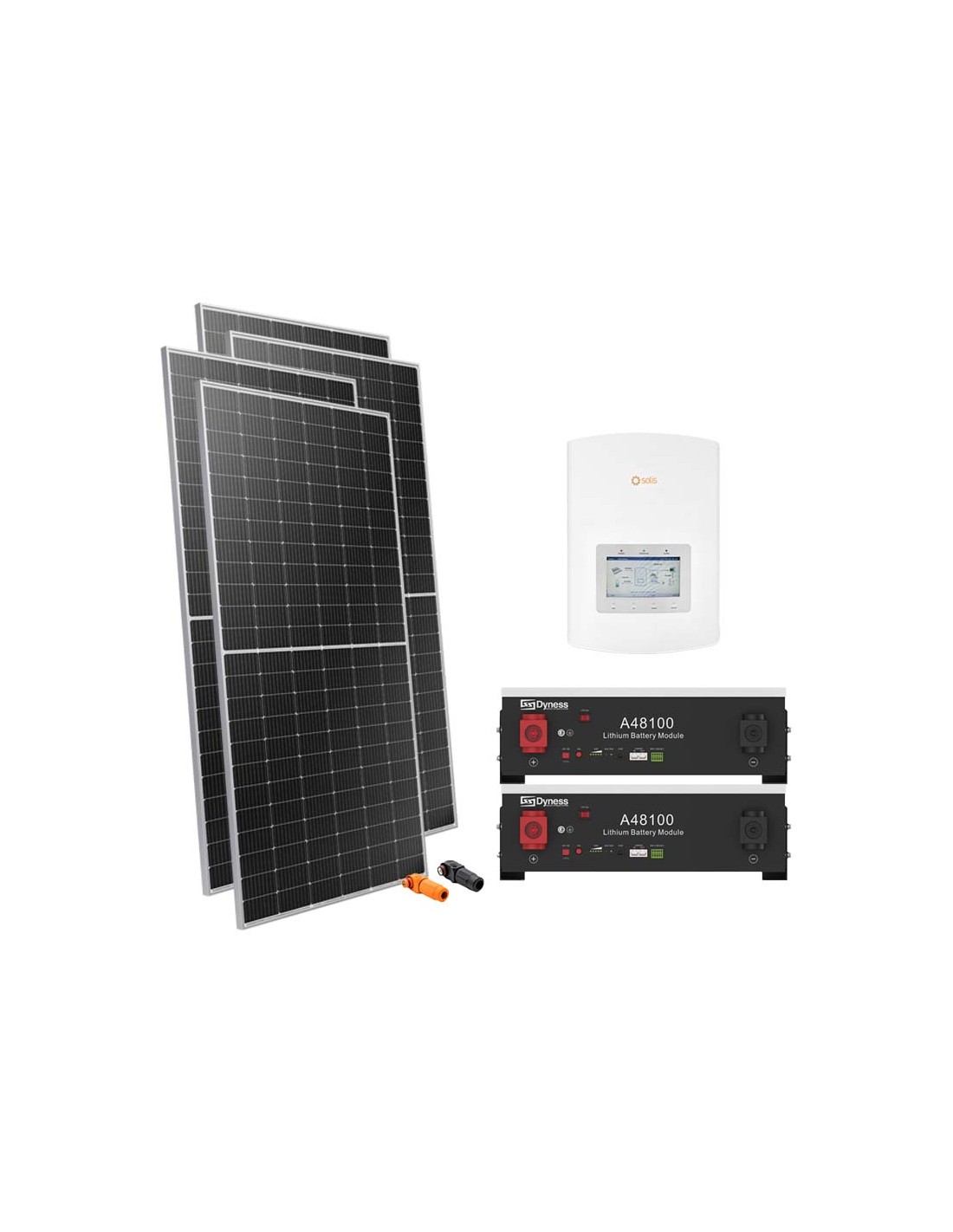 Kit Fotovoltaico Monofase W Inverter Solis Kw Litio A Dyness